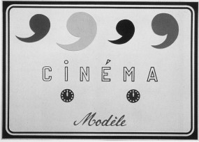 Placa Cinéma Modèle (1971), Marcel Broodthaers